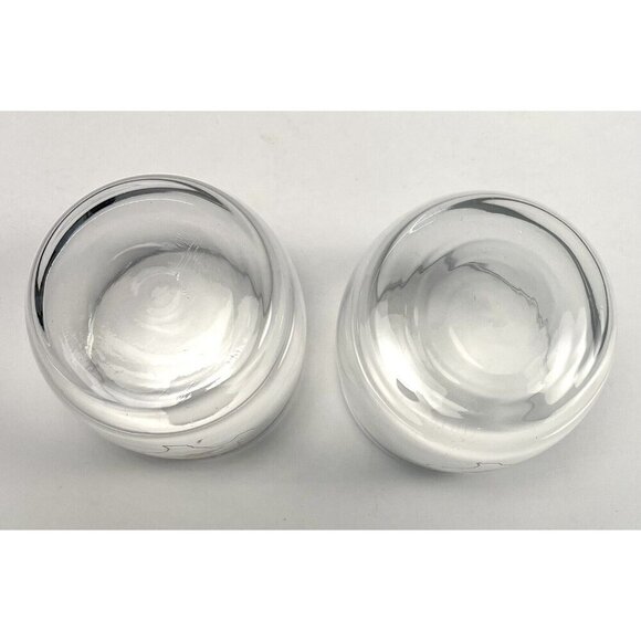 2x CROWN ROYAL 3.25" Clear Branded Lowball Rocks Etched Texas Whisky GLASS EUC - Picture 4 of 4